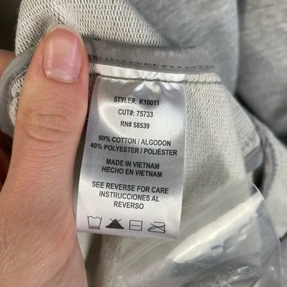 Kut from the Kloth Button Front Ruffle Gray Long Casual Jacket M GUC - Picture 14 of 16